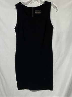 David Benjamin Collection Black Sleeveless Sheath Dress Sz 6